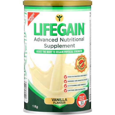 lifegain price at pick n pay|Lifegain Advanced 1kg Vanilla .